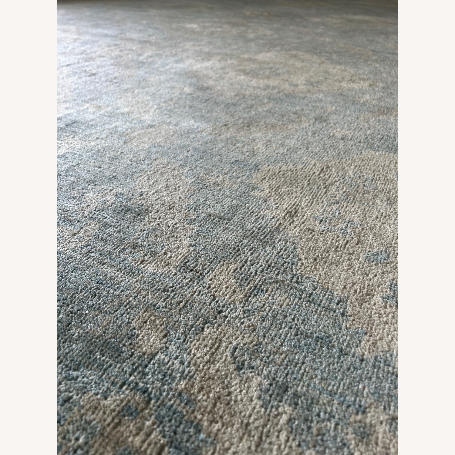 Vintage/Antique Blue Wool Area Rug 9' x 13' - image-3