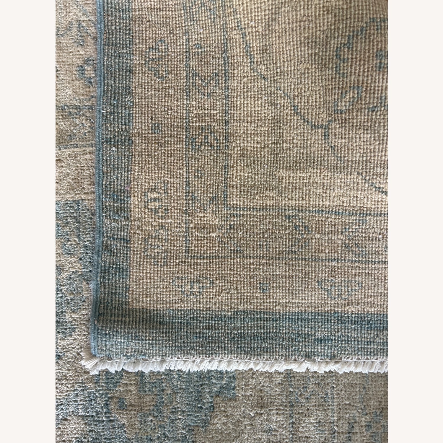Vintage/Antique Blue Wool Area Rug 9' x 13' - image-9