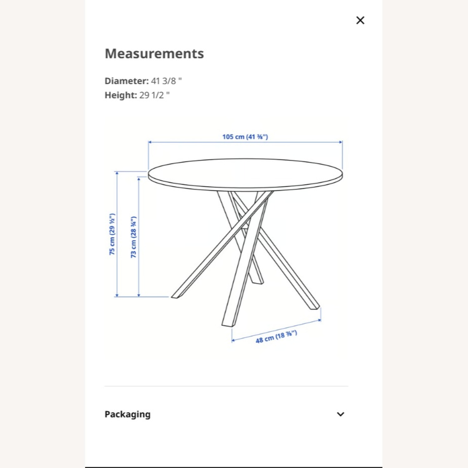 IKEA Black Wood Dining Table - image-5