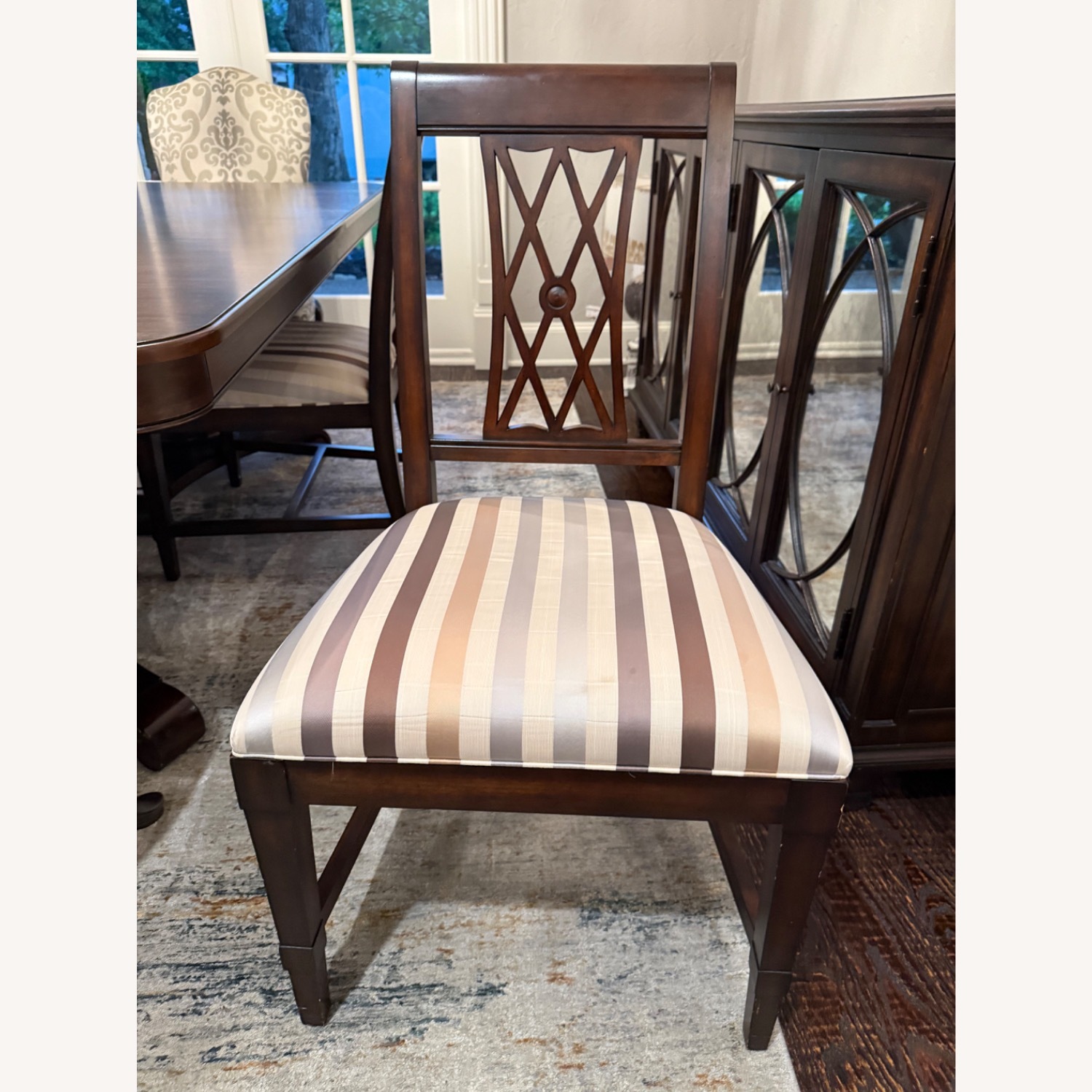 Ethan Allen Dark Brown Wood Dining Sets - image-7