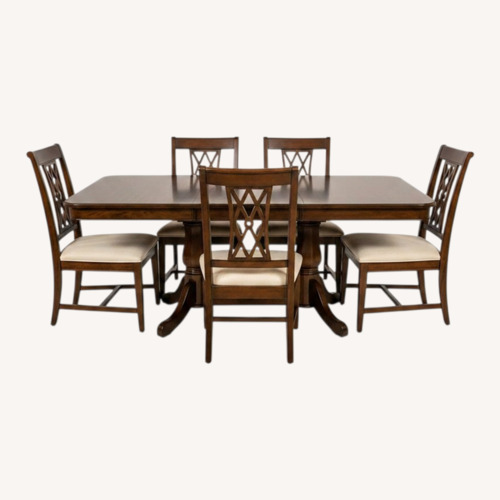 Used Ethan Allen Dark Brown Wood Dining Sets for sale on AptDeco