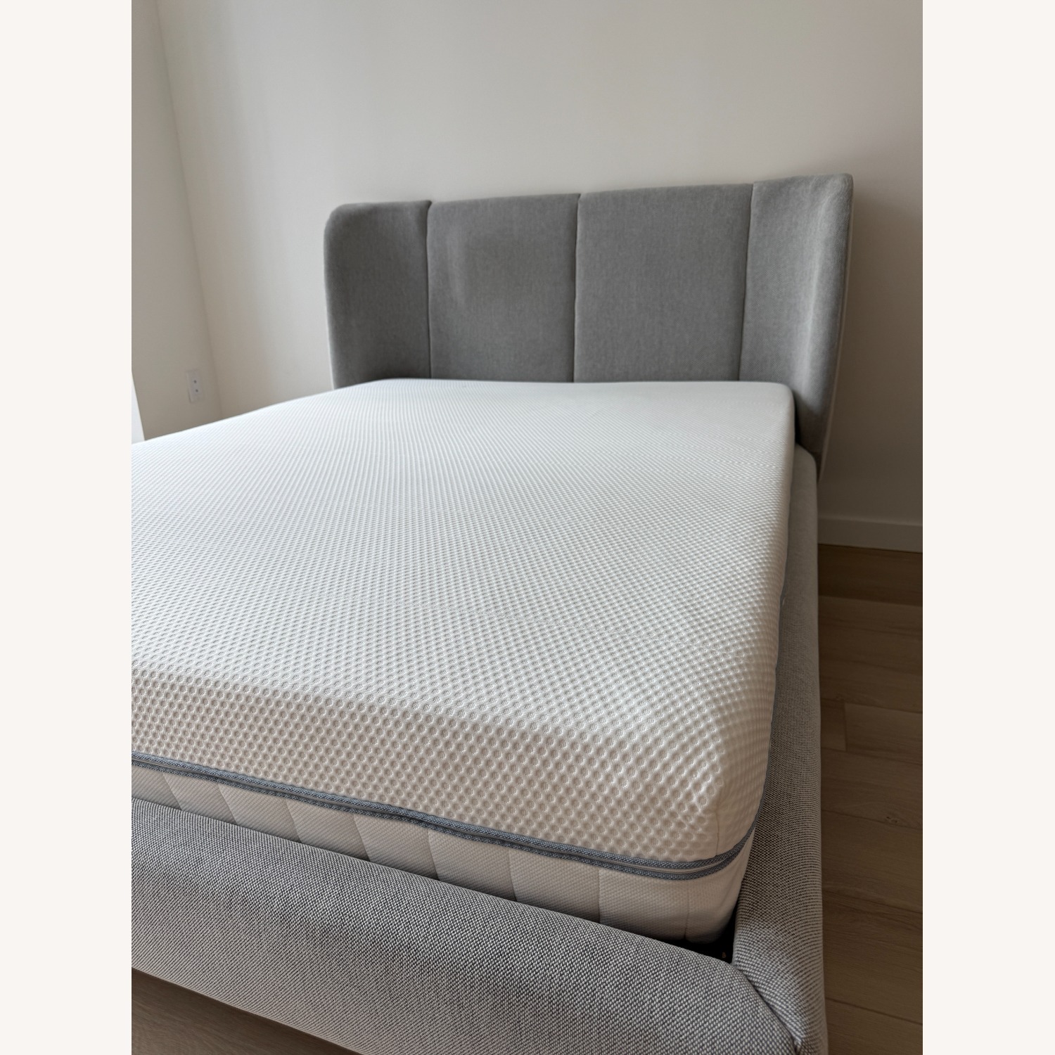 IKEA Light Gray Fabric Full Bed - image-6