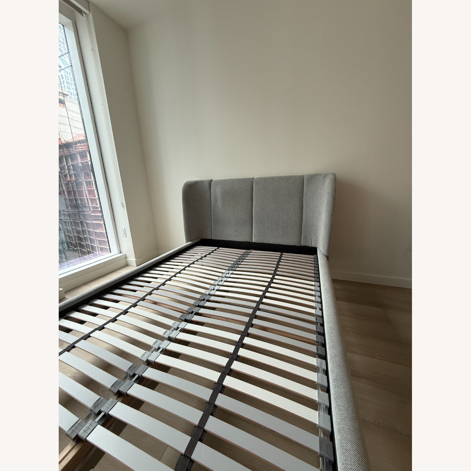 IKEA Light Gray Fabric Full Bed - image-9