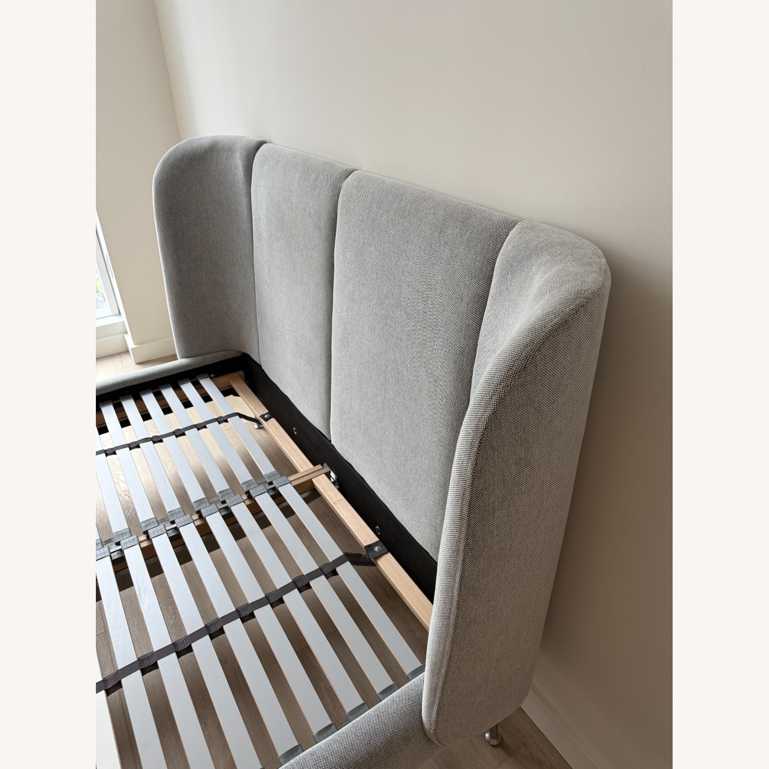 IKEA Light Gray Fabric Full Bed - image-12