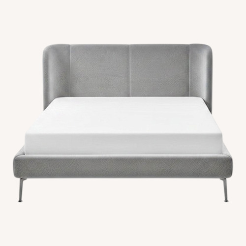 Used IKEA Light Gray Fabric Full Bed for sale on AptDeco