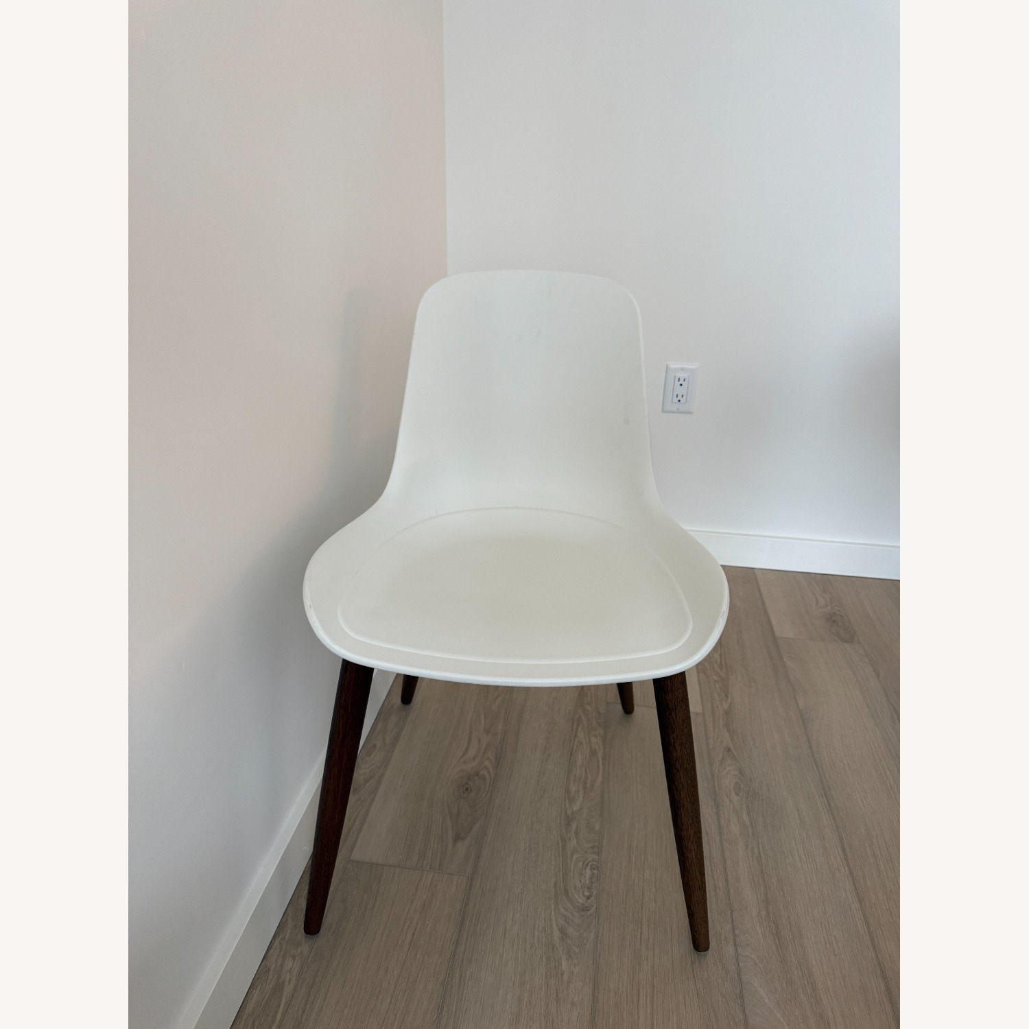 IKEA White Plastic Dining Chair Set - image-5