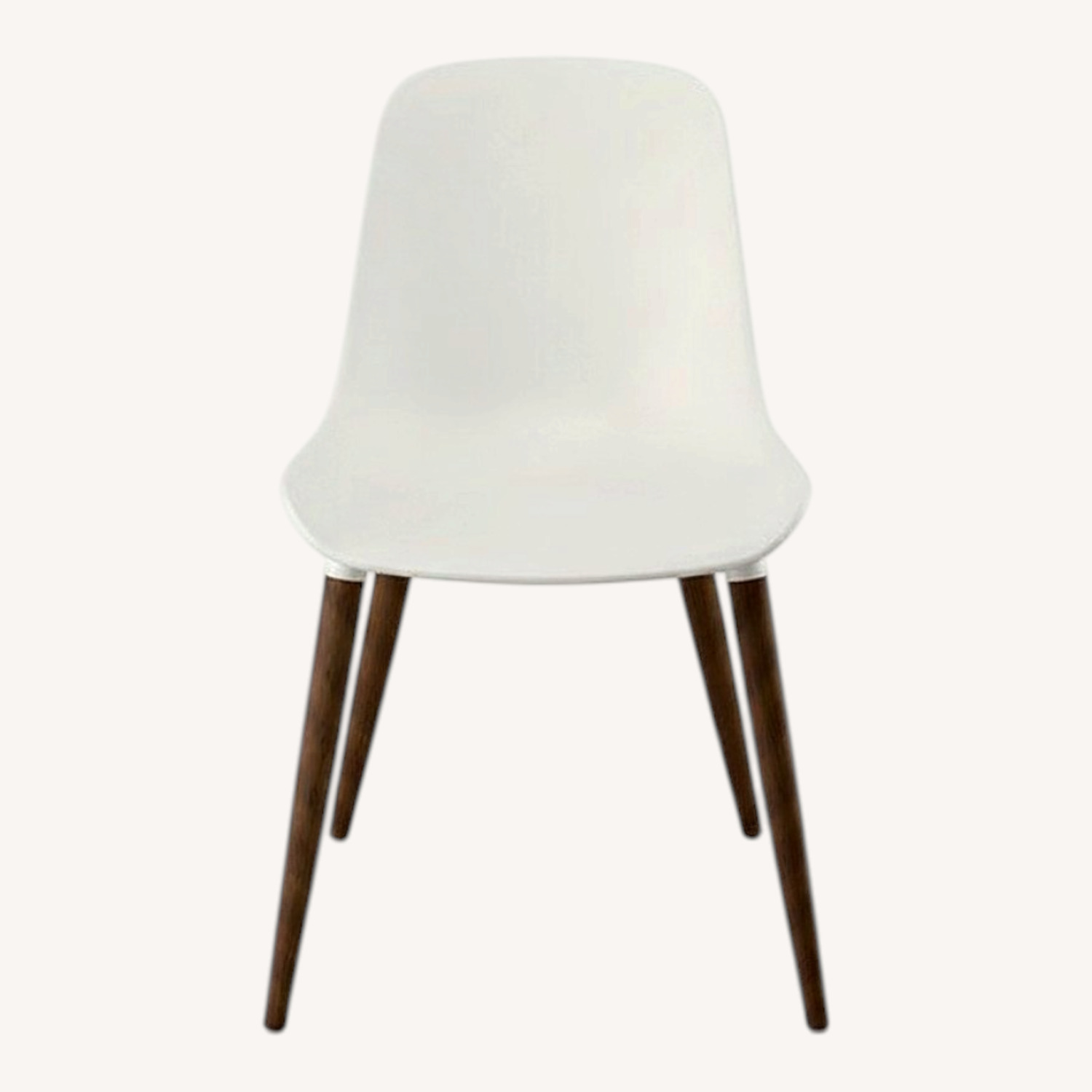 IKEA White Plastic Dining Chair Set - image-0