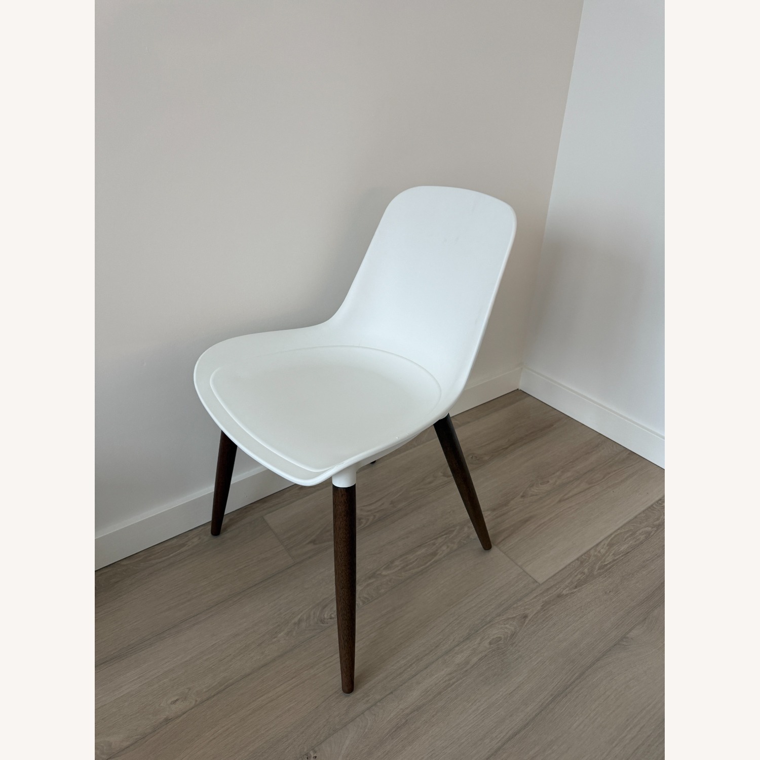 IKEA White Plastic Dining Chair Set - image-3