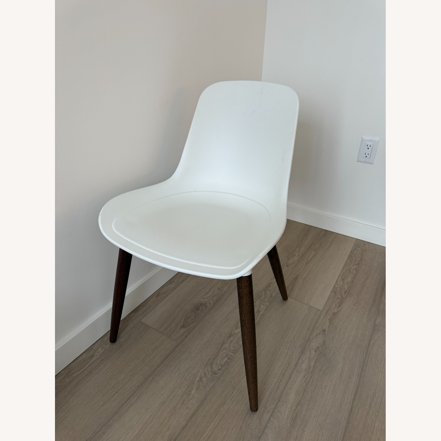 IKEA White Plastic Dining Chair Set - image-4