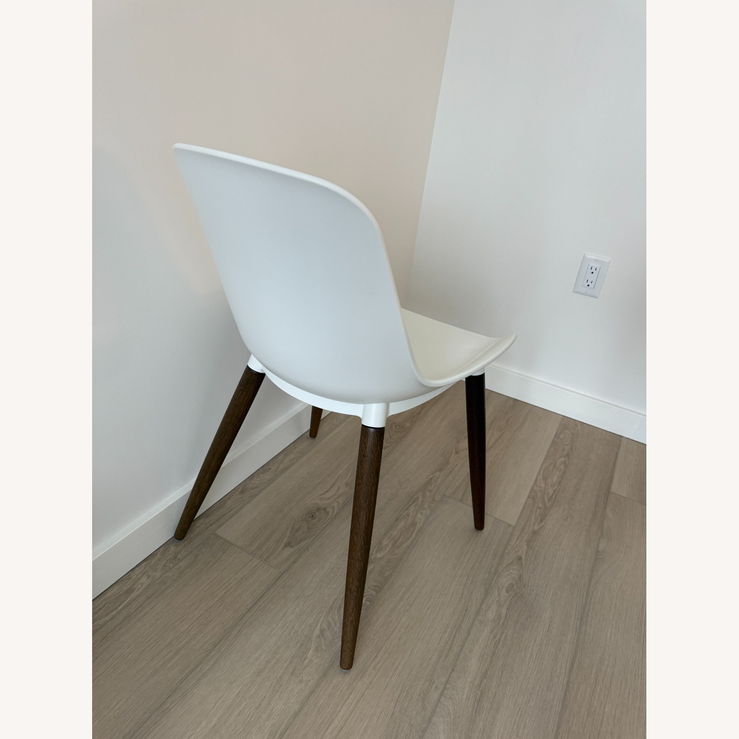 IKEA White Plastic Dining Chair Set - image-6