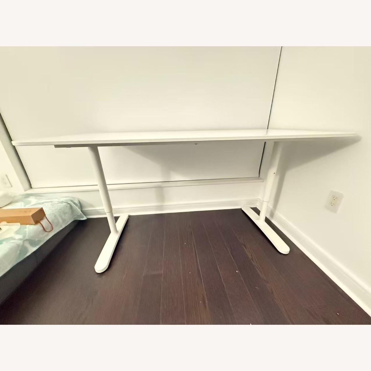 IKEA White Wood Desk - image-2