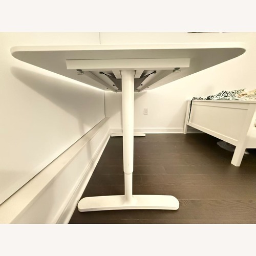 Used IKEA White Wood Desk for sale on AptDeco