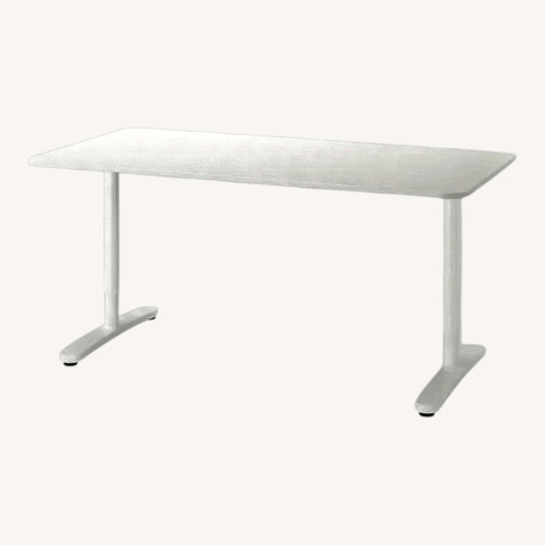 Used IKEA White Wood Desk for sale on AptDeco