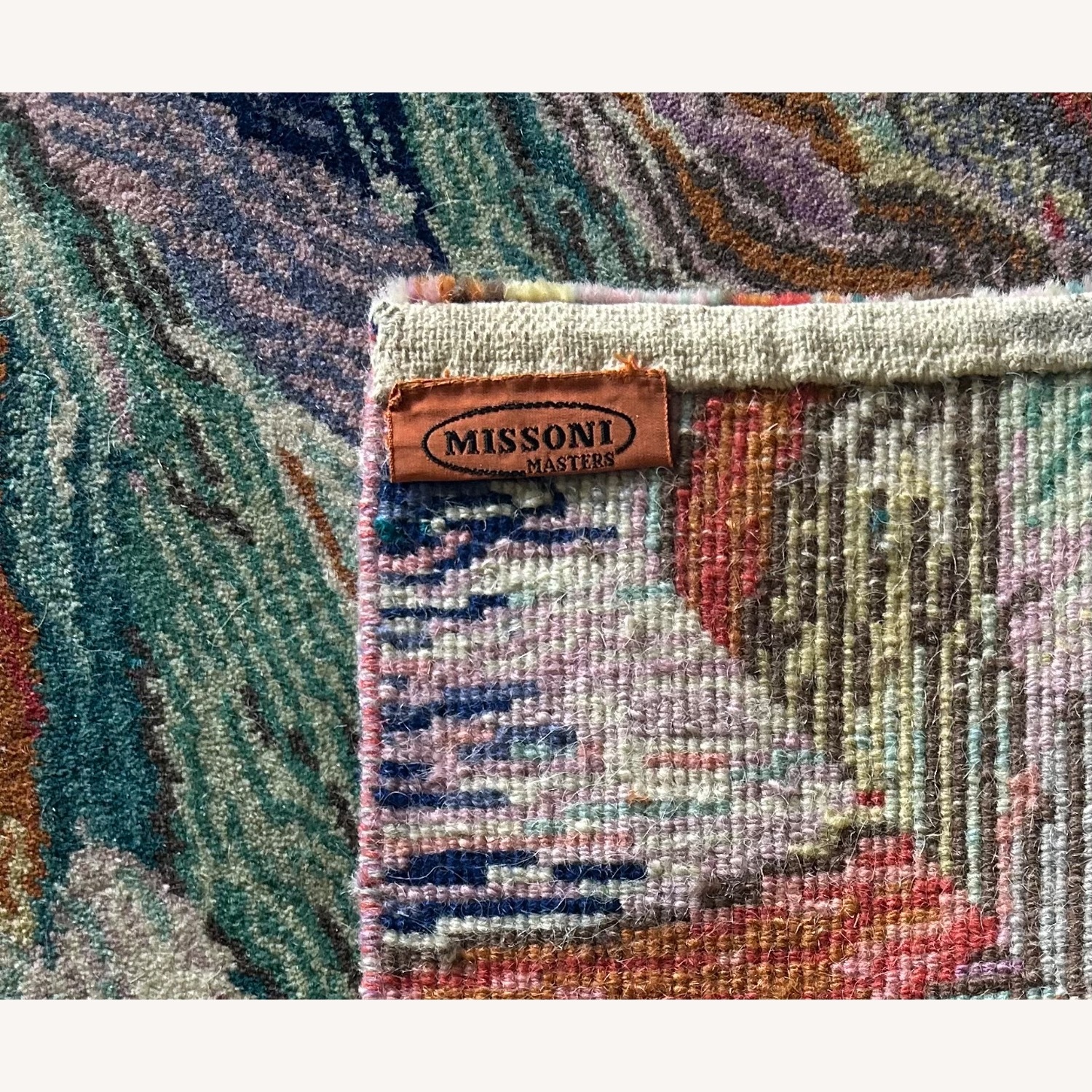 Vintage/Antique Wool Area Rug 5' x 7' - image-2