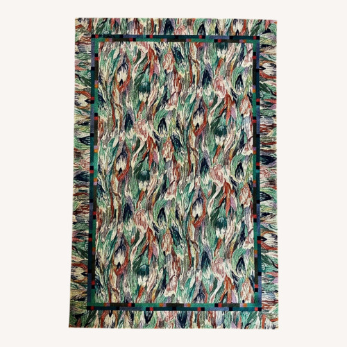 Used Vintage/Antique Wool Area Rug 5' x 7' for sale on AptDeco