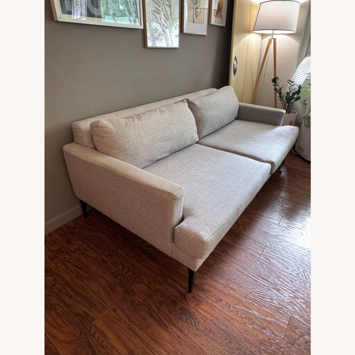 West Elm Andes Sofa + Ottoman - image-1