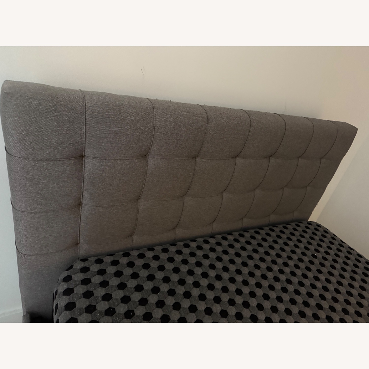 Wayfair Dark Gray Fabric Full Bed with 4 Drawers - image-4