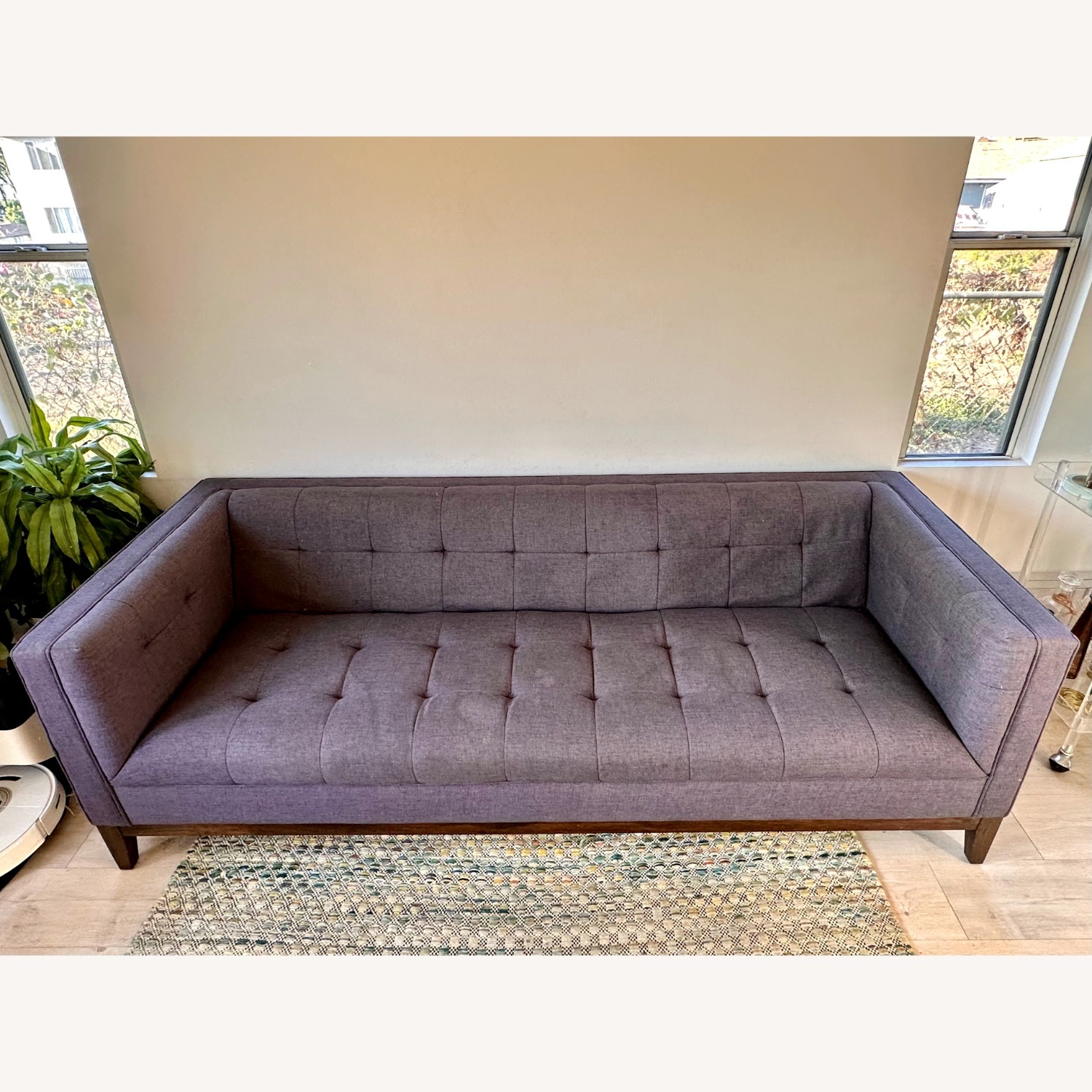 Charcoal Gray 3+ Seater MCM Style Sofa - image-2