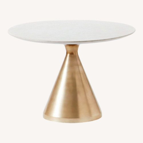 Used West Elm Marble Top Dining Table for sale on AptDeco