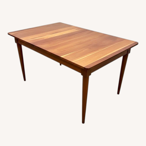 Used Danish Teak w Two 12" Leaves Dining Table for sale on AptDeco