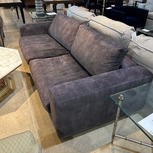 Used Modern Velvet Track-Arm Sofa for sale on AptDeco
