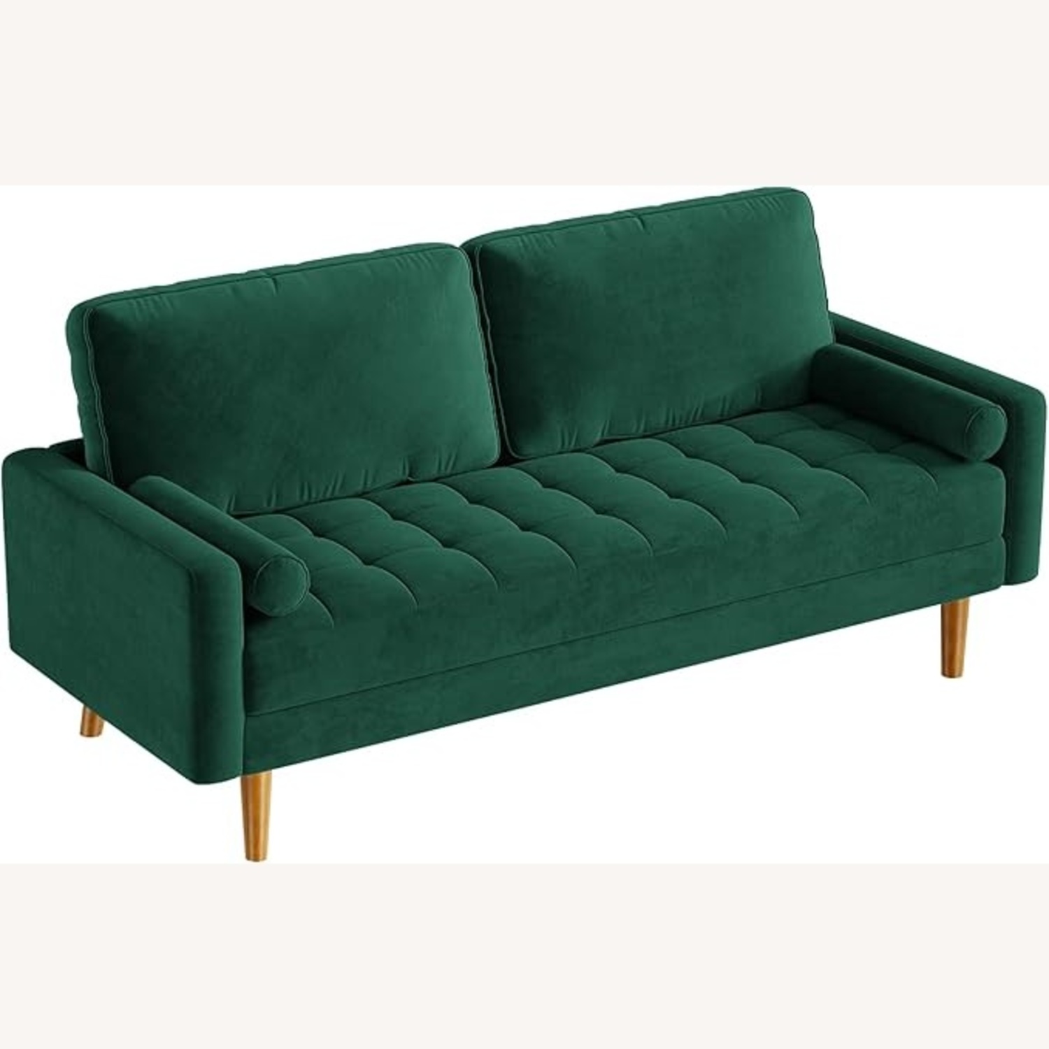 Amazon Green Velvet 2 Seater Sofa - image-4
