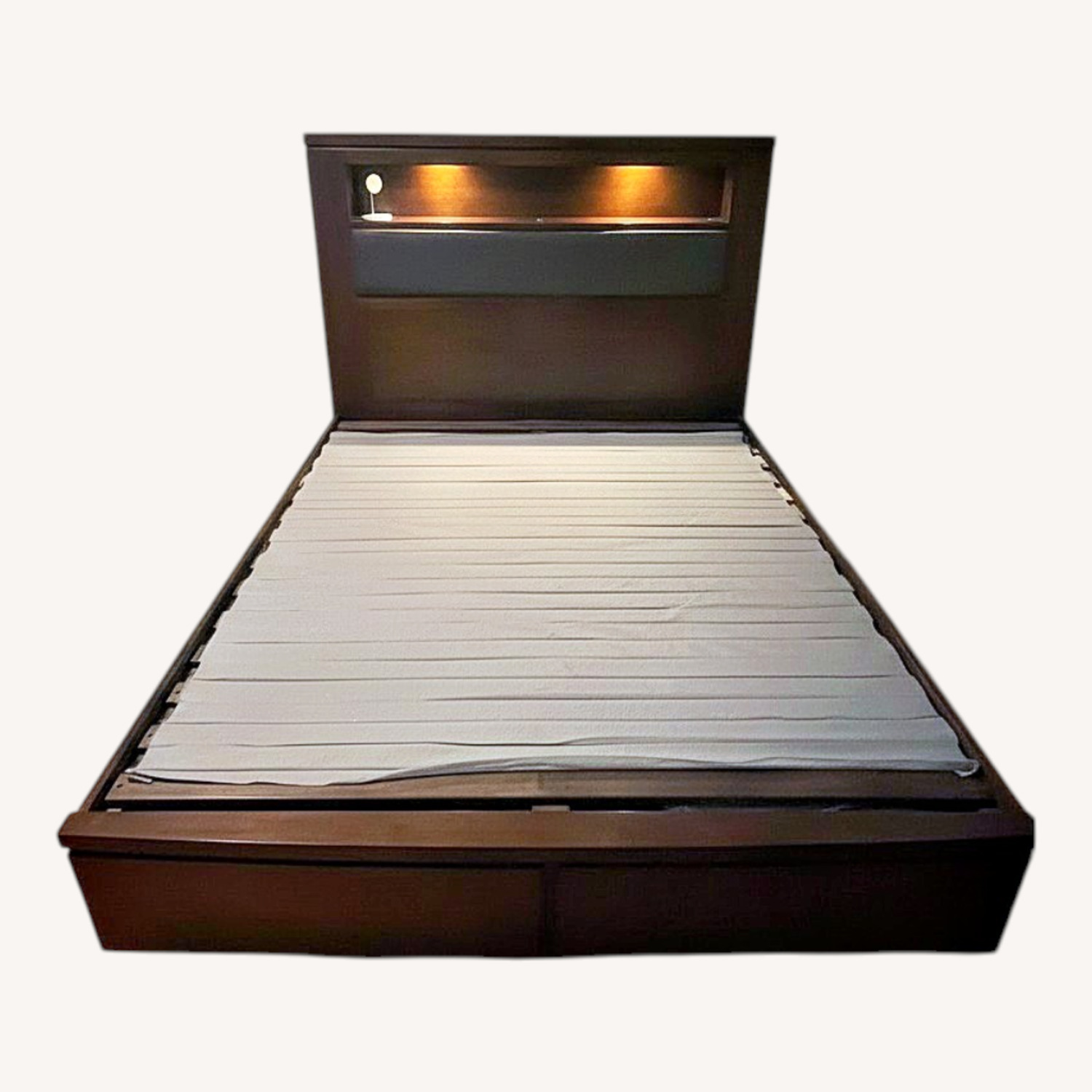 Raymour & Flanigan Richardson Dark Brown Wood Queen Bed - image-6