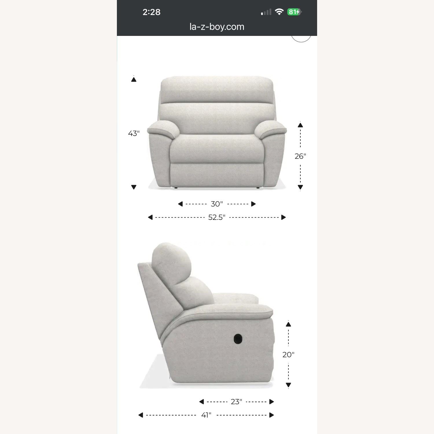 Roman Reclining Chair & A Half - image-2