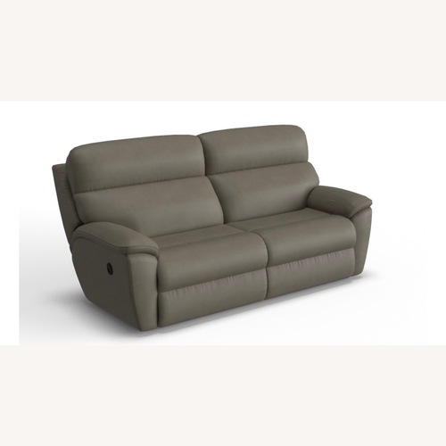 Used La-Z-Boy Roman Dark Gray Leather 2 Seater Sofa for sale on AptDeco