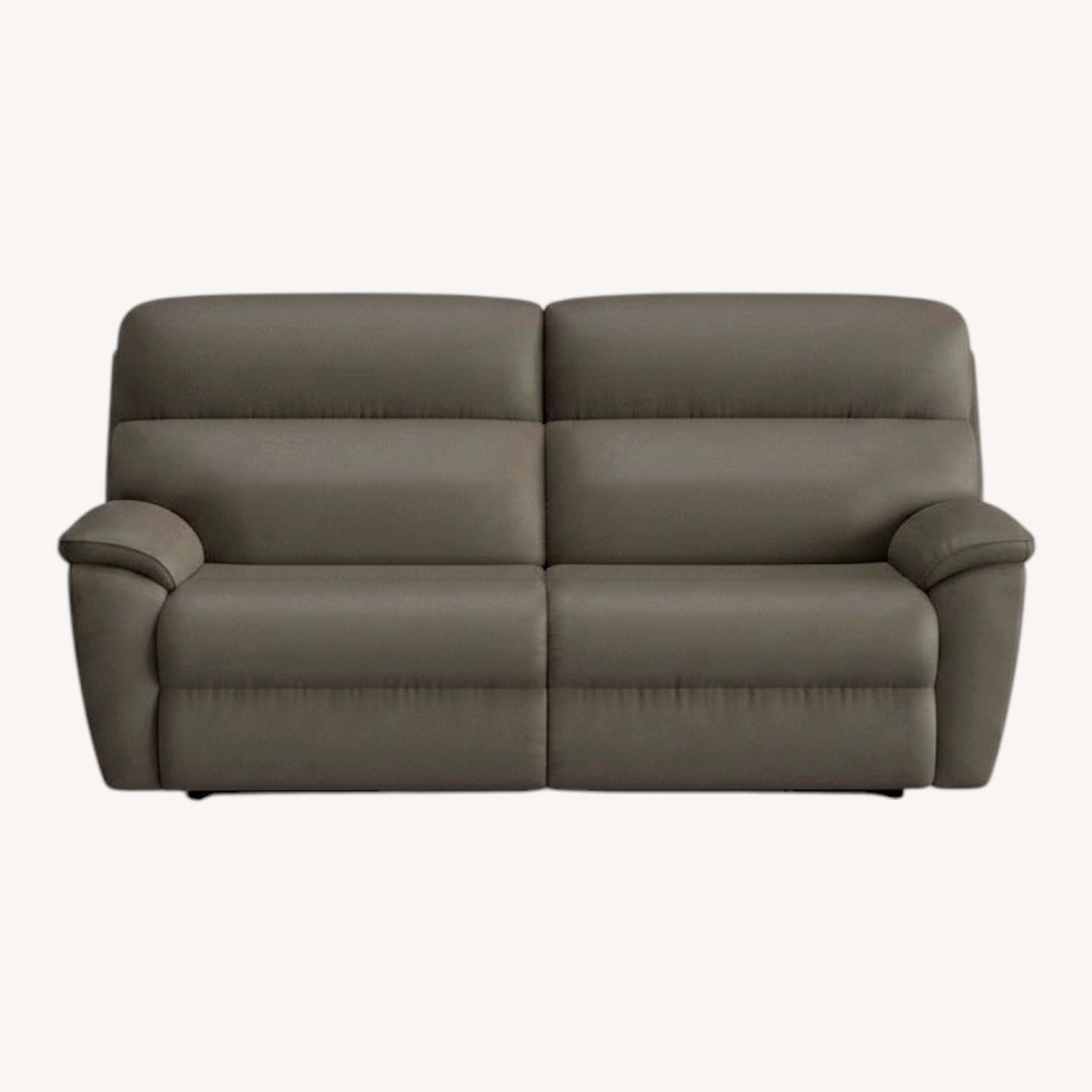 La-Z-Boy Roman Dark Gray Leather 2 Seater Sofa - image-0