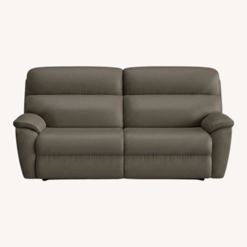 Used La-Z-Boy Roman Dark Gray Leather 2 Seater Sofa for sale on AptDeco