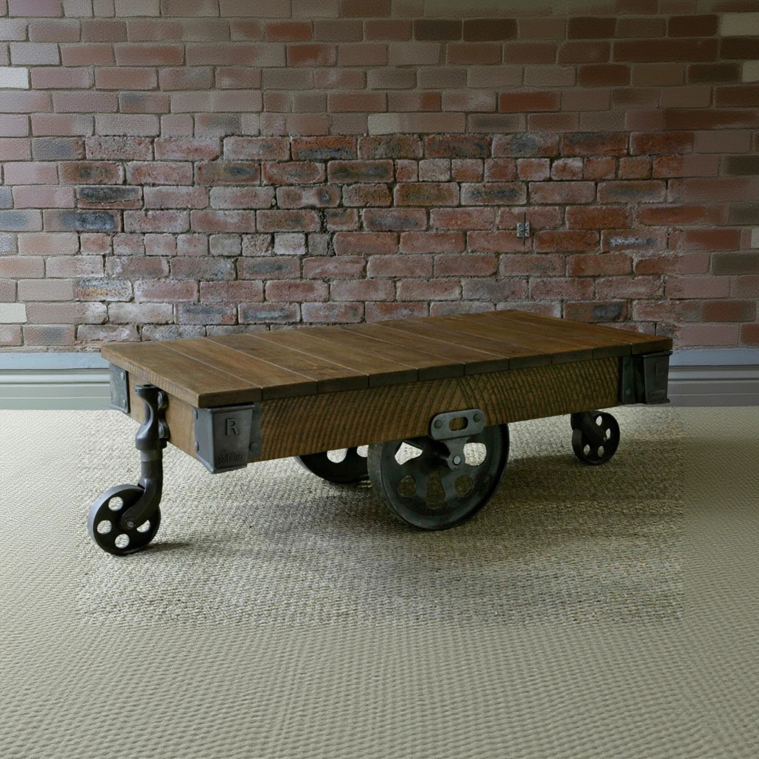 Arhaus Light Brown Wood Coffee Table - image-4