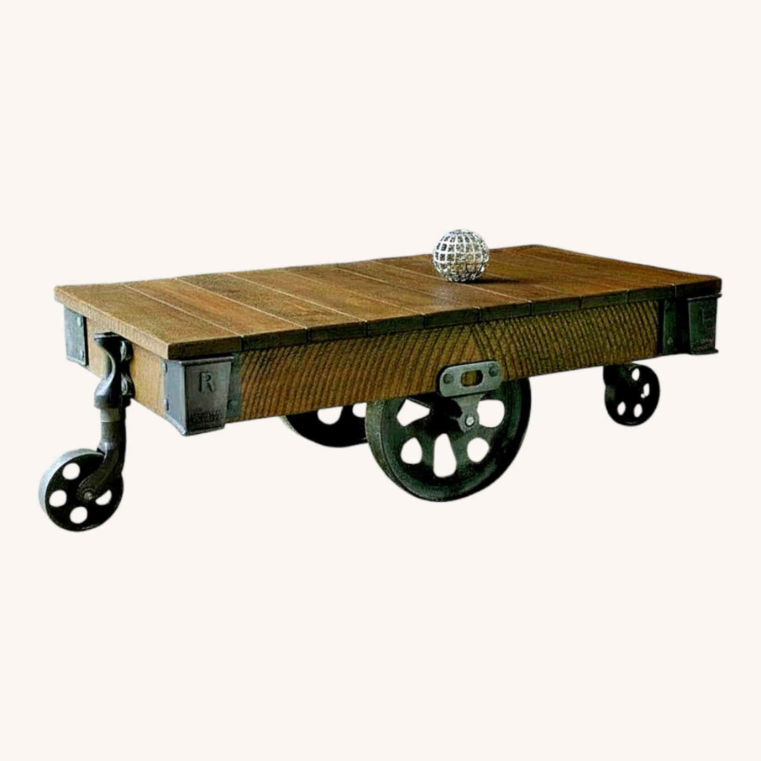 Arhaus Light Brown Wood Coffee Table - image-0