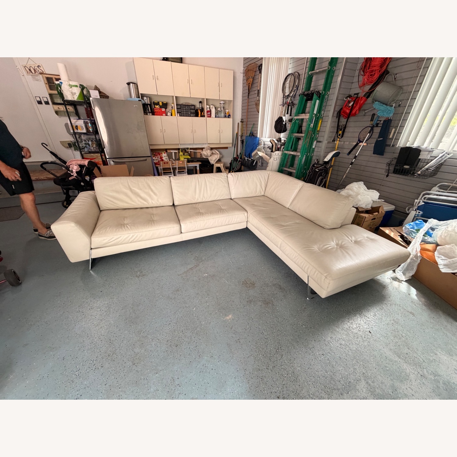 Roche Bobois Leather Sectional - image-6