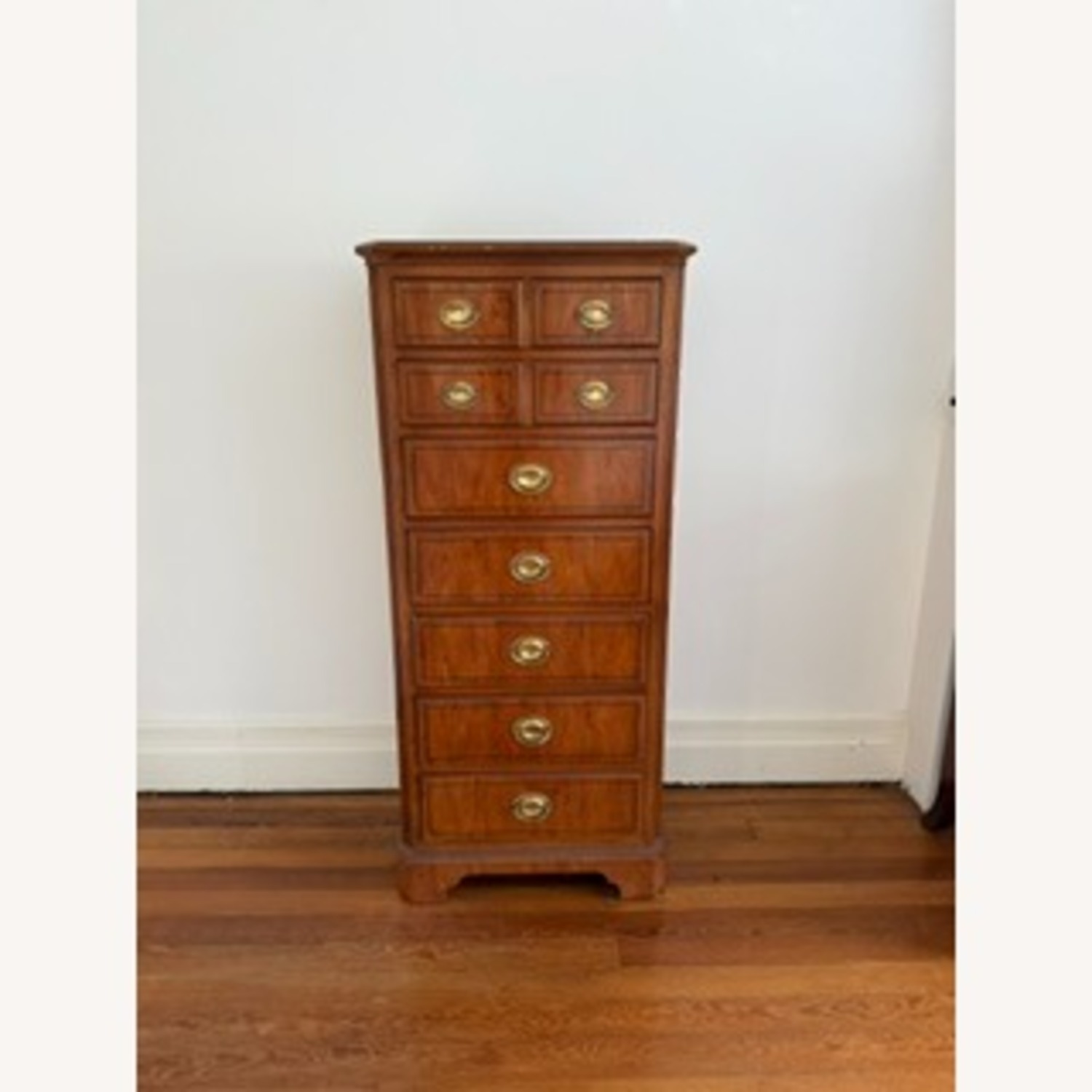 Drexel Dark Brown Wood Armoire - image-1