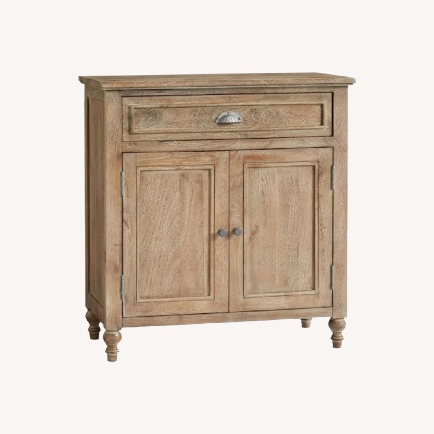 Pottery Barn Astoria Natural Wood Media Storage - image-4