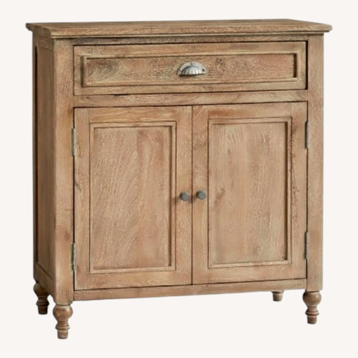 Pottery Barn Astoria Natural Wood Media Storage - image-0