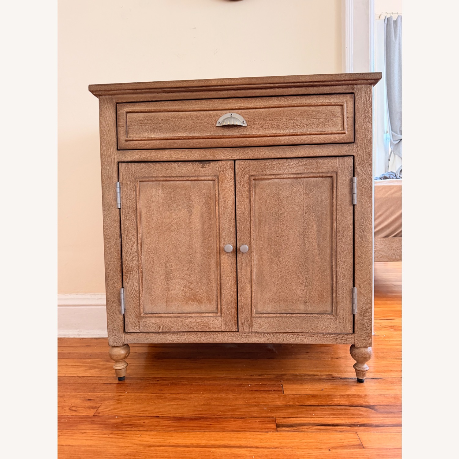 Pottery Barn Astoria Natural Wood Media Storage - image-1
