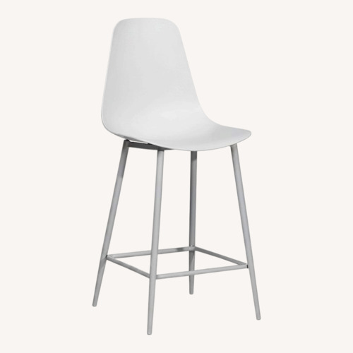 Used Article Svetli White Metal Stools for sale on AptDeco