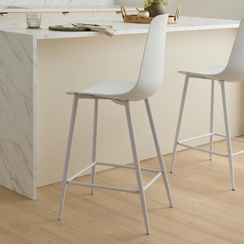 Used Article Svetli White Metal Stools for sale on AptDeco