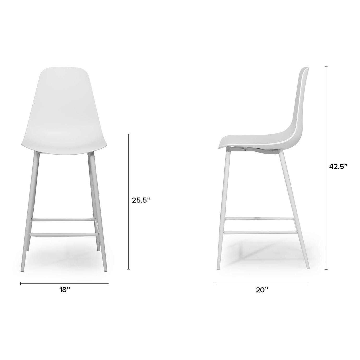 Article Svetli White Metal Stools - image-4