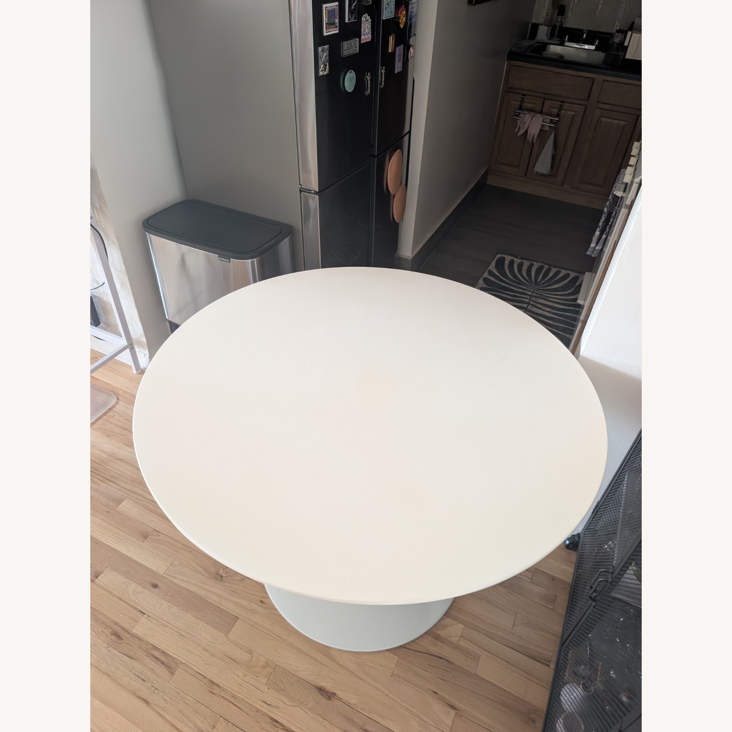 Modway White Wood Dining Table - image-3