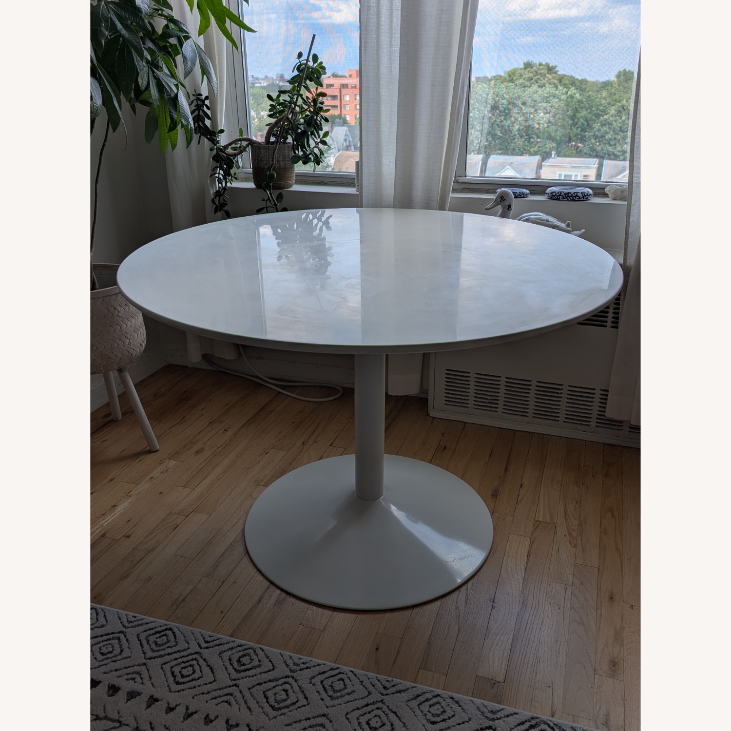 Modway White Wood Dining Table - image-7