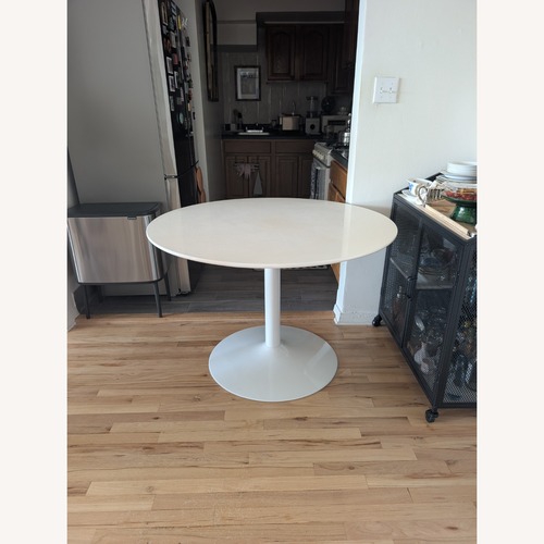 Used Modway White Wood Dining Table for sale on AptDeco