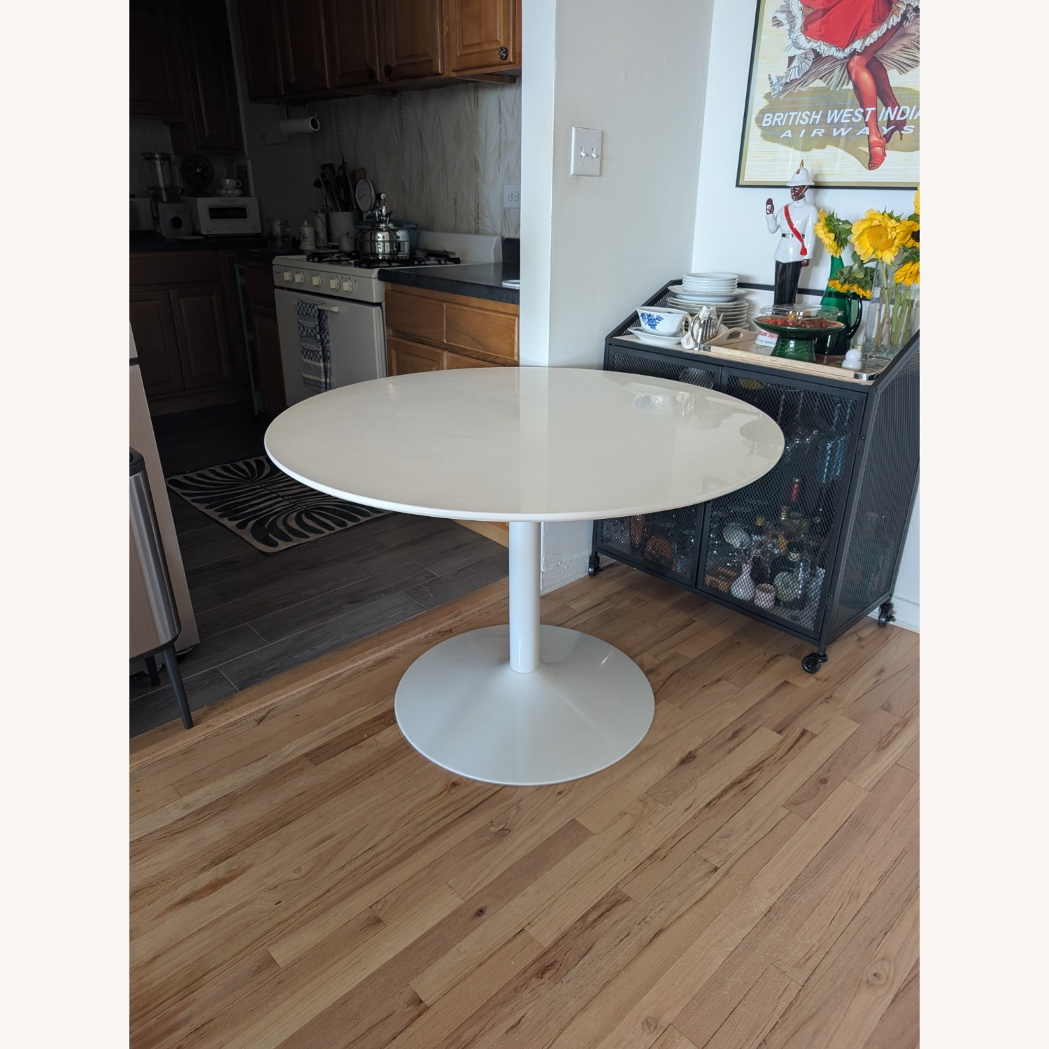 Modway White Wood Dining Table - image-2