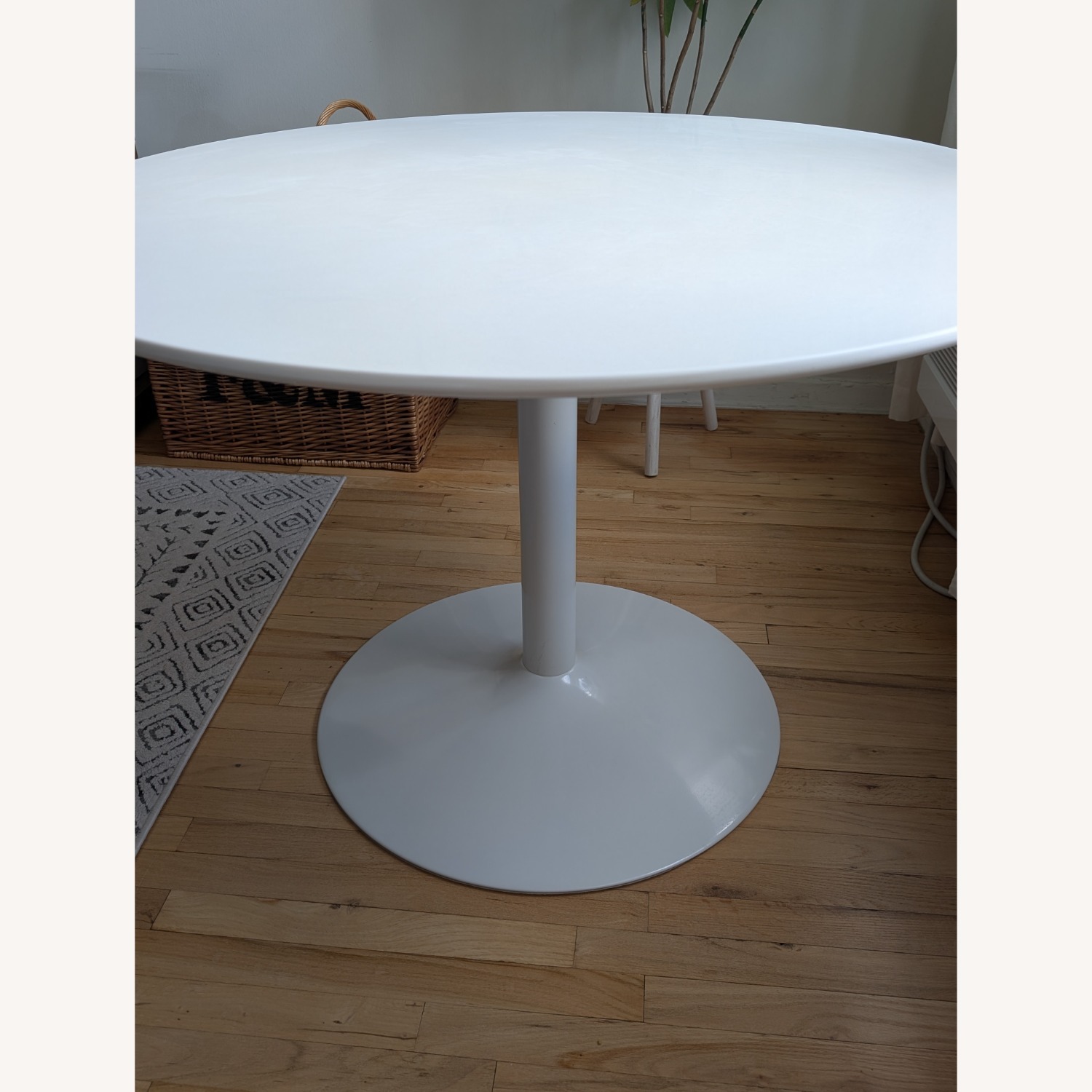 Modway White Wood Dining Table - image-8