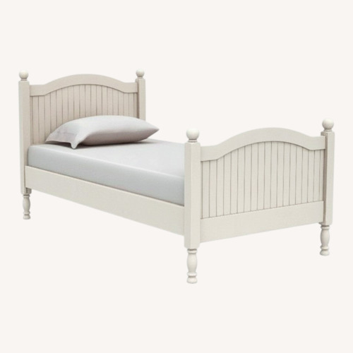 Used Pottery Barn Kids Catalina White Wood Twin Bed for sale on AptDeco
