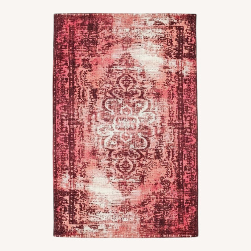 Used West Elm Wool Area Pink Rug 6' x 9' for sale on AptDeco