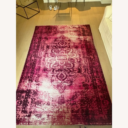 Used West Elm Wool Area Pink Rug 6' x 9' for sale on AptDeco