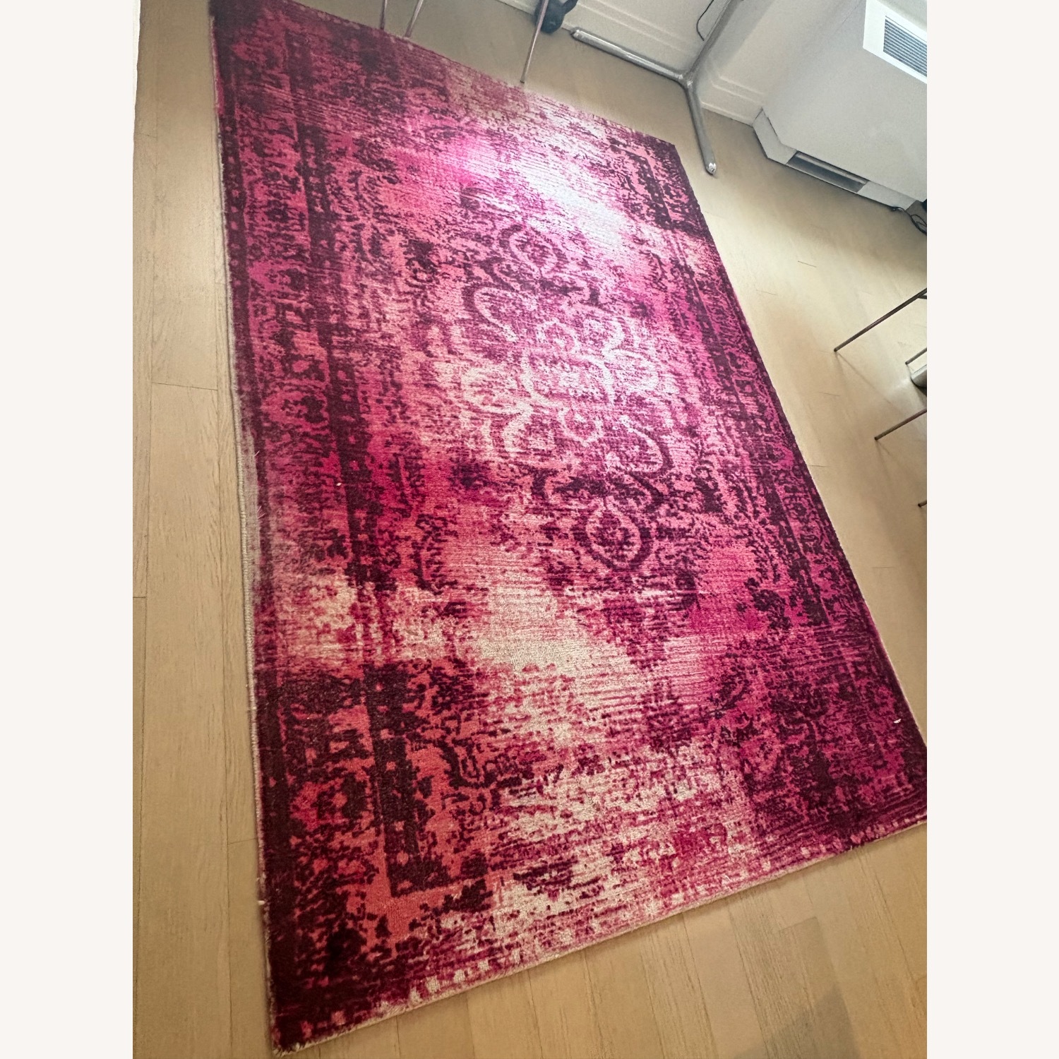 West Elm Wool Area Pink Rug 6' x 9' - image-4